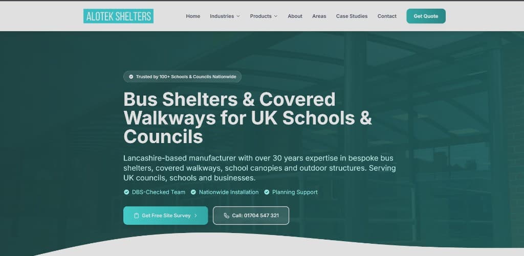 Alotek Shelters - Bus Shelter Manufacturers